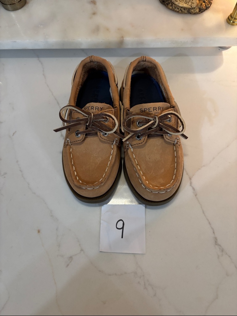 Sperry Boys Tan Boat Shoes